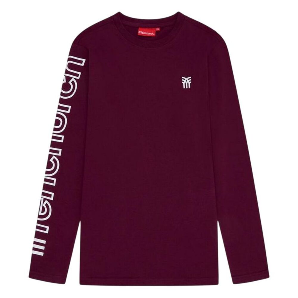 Fenchurch Mens Walsh Regular T-Shirt / Burgundy